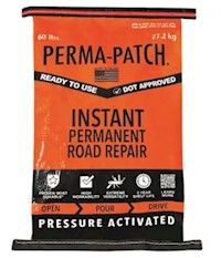 ASPHALT REPAIR, PERMA-PATCH, INSTANT PERMANENT ROAD REPAIR, 60 LBS MAIN