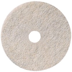 20" BURNISHING PAD, WHITE, RENOWN, 5/CS LARGE