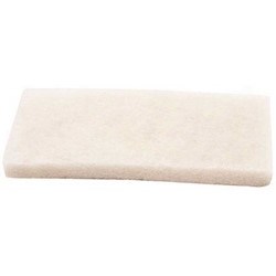 FLOOR PAD, WHITE, 4.6 X 10 IN, RENOWN, 20/CS LARGE