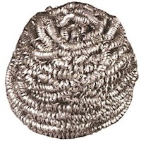 SCRUBBER, STAINLESS STEEL, 1.75 OZ., RENOWN, 12/CS MAIN