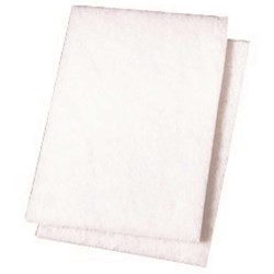 SCOURING PAD, LIGHT-DUTY, WHITE, 20/PK LARGE