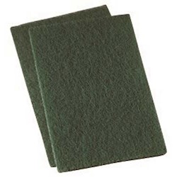 SCOURING PAD, HEAVY-DUTY, GREEN, 15/PK LARGE