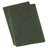 SCOURING PAD, HEAVY-DUTY, GREEN, 15/PK MAIN