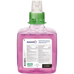 HAND SOAP, ANTIBACTERIAL RB6 FOAM, RENOWN REFILL, PLUM, 1200 ML, 2/CS LARGE