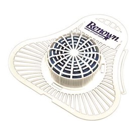 URINAL SCREENS, RENOWN, ENZYMATIC, CHERRY SCENT, 12/CT  (MIN 3 / BULK) LARGE
