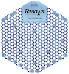 URINAL SCREEN, COTTON BLOSSOM, WAVE 3D, RENOWN, 60/CS LARGE