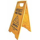 WET FLOOR SIGN, ENGLISH & SPANISH, 25", FOLDING, YELLOW THUMBNAIL