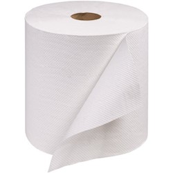 PAPER TOWELS, HARDWOUND, WHITE, RENOWN, 7.845 IN, 800 FT/ROLL, 6 ROLLS/CT LARGE