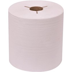 PAPER TOWELS, HARDWOUND, CONTROLLED, NATURAL/WHITE, RENOWN, 8 IN, 6 ROLLS/CT LARGE