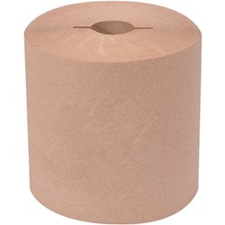 HARDWOUND PAPER TOWELS, NATURAL, CONTROLLED, RENOWN, 7.5 IN, 6 ROLLS/CS, 4800 FT LARGE