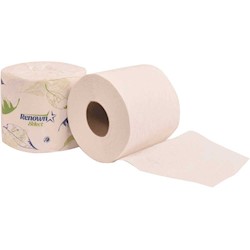 BATH TISSUE, 2-PLY, INDIVIDUALLY WRAPPED, 500 SHEET ROLLS, 80 ROLLS/CS LARGE