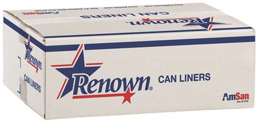 15 GALLON, 6 MIC, NATURAL, 24 X 33, HIGH DENSITY, CORELESS ROLL, 1000/CS LARGE