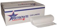 15 GALLON, 0.45 MIL, WHITE, 24 X 32, LOW DENSITY, CORELESS ROLL, 500/CS MAIN