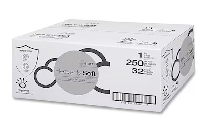 MULTIFOLD PAPER TOWEL, WHITE, HEAVENLY SOFT1-PLY, 4" x 9.5", 8000/CT LARGE