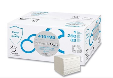 MULTIFOLD PAPER TOWELS, WHITE, HEAVENLY SOFT, 4.1" x 5.1", 8000/CT LARGE