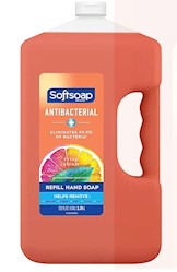 ANTIBACTERIAL HAND SOAP, SOFTSOAP ANTIBACTERIAL LIQUID HAND SOAP REFILL, CRISP CLEAN, 1 GAL MAIN