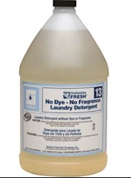LAUNDRY DETERGENT, SPARTAN, CLOTHESLINE FRESH, NO DYE-NO FRAGRANCE, 1 GALLON, 4/CT LARGE