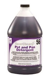 POT AND PAN DETERGENT, SPARTAN SPARCLEAN, MANUAL DISH DETERGENT, 1 GALLON, 4/CT LARGE