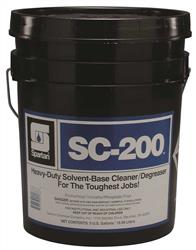 CLEANER, INDUSTRIAL DEGREASER, SPARTAN, SC-200, 5 GAL. LARGE