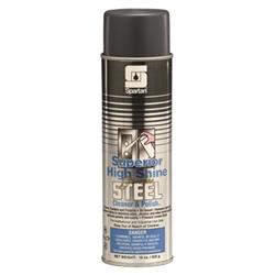 CLEANER, STAINLESS STEEL & POLISH, SPARTAN, SUPERIOR HIGH SHINE, 20 OZ. LARGE