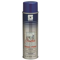 CLEANER, STAINLESS STEEL & POLISH, SPARTAN, LEMON SCENT, 20 OZ. LARGE