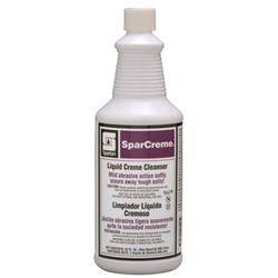 CLEANER, RESTROOM, SPARTAN, SPARCREAM, LIME SCENT, 1 QT. LARGE