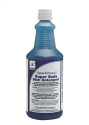 DISH DETERGENT, SPARTAN, SUPER SUDS, CLEAN SCENT, 1 QT. LARGE
