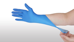 DISPOSABLE GLOVES, NITRILE, POWDER-FREE, PULSE PURE LOGIC, BLUE, CASE OF 3,000 THUMBNAIL