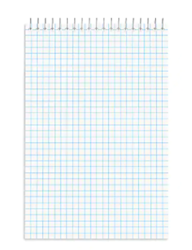 STENO PAD, GRAPH RULED, WHITE, 6" X 9", 80 SHEETS/PAD, 6 PADS/PACK LARGE