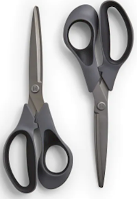 SCISSORS, TRU RED, 8" TITANIUM COATED, STRAIGHT HANDLE, 2/PACK (TR55023) MAIN