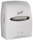 DISPENSER, HARDWOUND PAPER TOWELS, TOUCHLESS MANUAL, SCOTT ESSENTIAL, WHITE THUMBNAIL