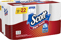 PAPER TOWELS, KITCHEN ROLLS, SCOTT, 1-PLY, 102 SHEETS/ROLL, 12 MEGA ROLLS/CT THUMBNAIL