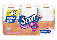 BATH TISSUE, 1-PLY, SCOTT, WHITE, 462 SHEETS/ROLL, 12 MEGAROLLS/CS THUMBNAIL