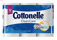 TOILET TISSUE, 1-PLY, WHITE, COTTONELLE CLEANCARE, 150 SHEETS/ROLL, 12 ROLLS/PK MAIN
