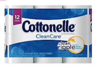 TOILET TISSUE, 1-PLY, WHITE, COTTONELLE CLEANCARE, 150 SHEETS/ROLL, 12 ROLLS/PK THUMBNAIL