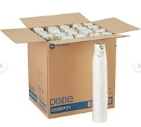 CUPS, 8 OZ, POLY PAPER HOT CUPS, WHITE, DIXIE PATHWAYS, 1000/CT MAIN