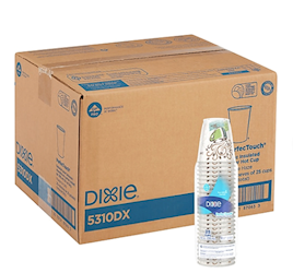CUPS, HOT, PAPER, INSULATED, DIXIE PERFETOUCH, 10 OZ., 500/CT LARGE