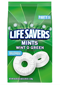 MINTS, LIFE SAVERS, WINT O GREEN, INDIVIDUALLY WRAPPED, HARD CANDY, PARTY SIZE, 44.92 OZ. MAIN