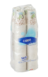 CUPS, PAPER, HOT, DIXIE PERFECTOUCH, 12 OZ., 160/CT LARGE