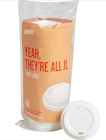 LIDS, FOR HOT CUPS, PLASTIC, PERK, WHITE, 50/PK THUMBNAIL