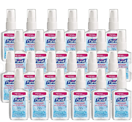 HAND SANITIZER, CLEAN SCENT, PURELL ADVANCED, 2 OZ., 24/CT LARGE