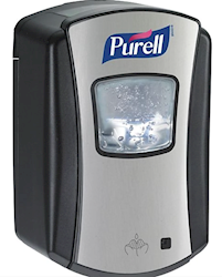 DISPENSER, AUTOMATIC, WALL MOUNT, PURELL ADVANCED, LTX, BLACK/CHROME LARGE