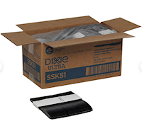 KNIVES, PLASTIC, BLACK, MEDIUM-WEIGHT, DIXIE ULTRA, 960/CT MAIN