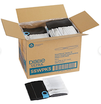 KNIVES, INDIVIDUALLY WRAPPED, PLASTIC, BLACK, HEAVY-WEIGHT, DIXIE, 960/CT MAIN