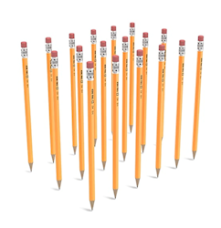 PENCILS, YELLOW, WOODEN, PRE-SHARPENED, #2 MEDIUM LEAD, 72/PK LARGE