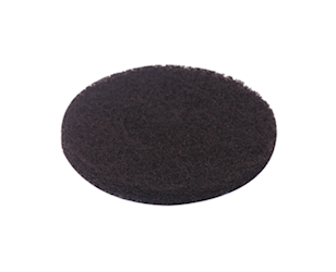 8", BLACK, STRIP PADS, 10/CT LARGE