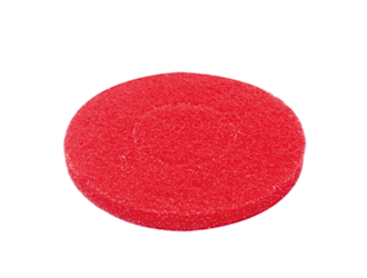8", RED, BUFF PADS, 10/CT LARGE