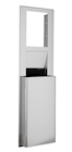 TRASH CAN, RECESSED, GEORGIA-PACIFIC MODEL 59471, STAINLESS STEEL THUMBNAIL
