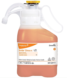 CLEANER, MULTIPURPOSE, STRIDE HC 3, FOR DIVERSEY SMARTDOSE, CITRUS SCENT, 1400.6ML LARGE