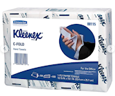 C-FOLD PAPER TOWELS, WHITE, KIMBERLY-CLARK PROFESSIONAL, 1-PLY, 150 SHEETS/PK, 4 PKS/CT THUMBNAIL
